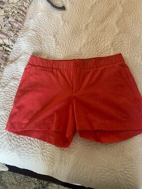 Under Armour Women’s Coral-Red Athletic Shorts